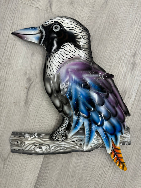 Kookaburra Left Facing 3D Metal Wall Art 40cm