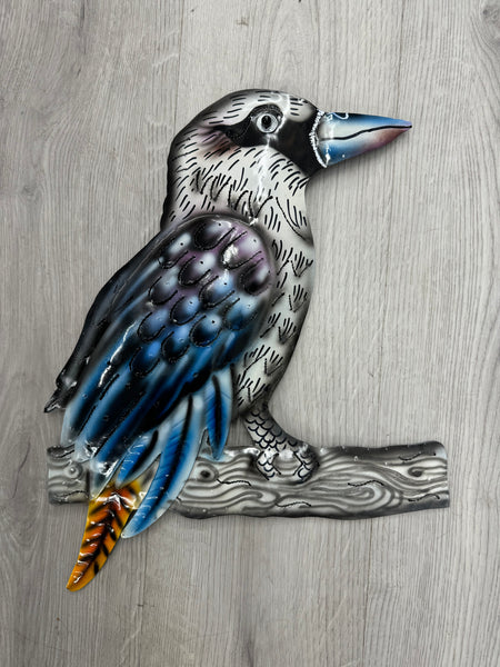 Kookaburra Left Facing 3D Metal Wall Art 40cm